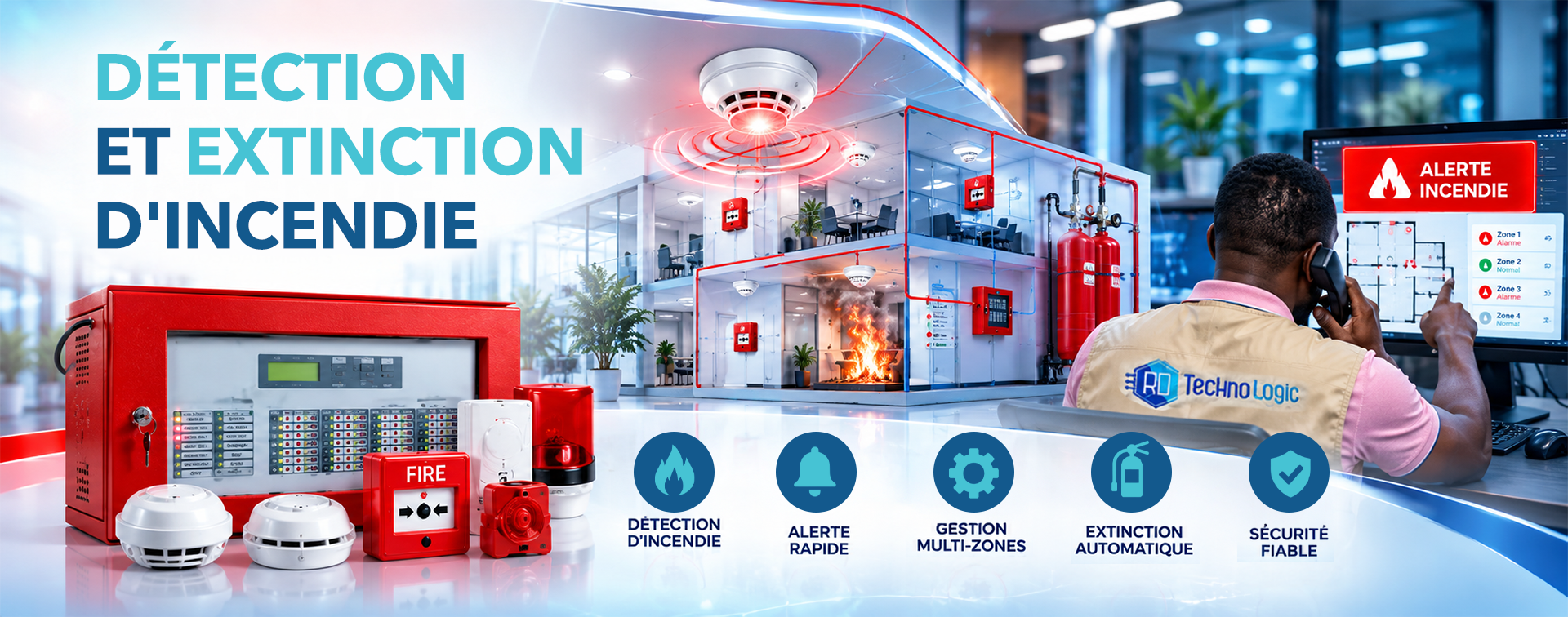 Détection et extinction d’incendie RD TechnoLogic